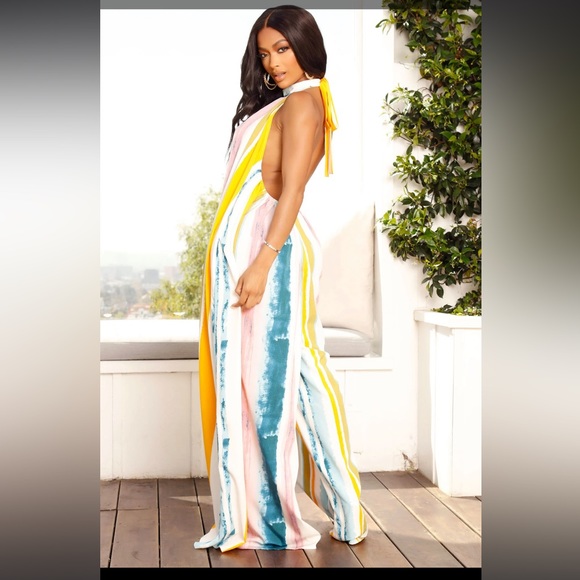 NWT fashion nova Maldives printed jumpsuit - Picture 5 of 7